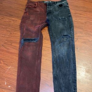 Custom “Half & Half” Denim. Shipping Is Available